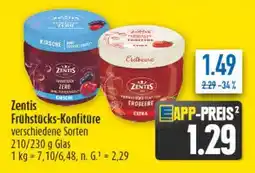 diska Zentis Frühstücks-Konfitüre Angebot