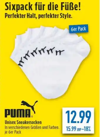 diska PUMA Unisex Sneakersocken Angebot