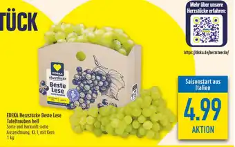 diska EDEKA Herzstücke Beste Lese Tafeltrauben hell Angebot