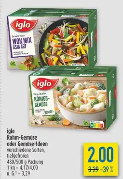 diska iglo Rahm-Gemüse oder Gemüse-Ideen Angebot