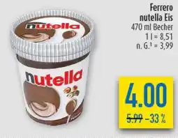 diska Ferrero nutella Eis Angebot