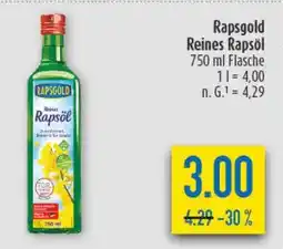 diska Rapsgold Reines Rapsöl Angebot