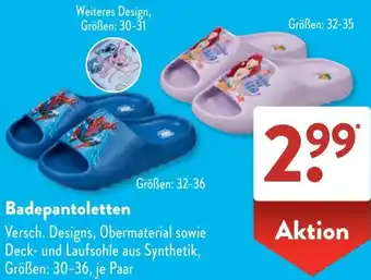 Aldi Süd Badepantoletten Angebot