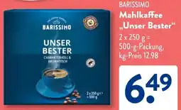 Aldi Süd BARISSIMO Mahlkaffee „Unser Bester" Angebot