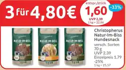 Budni Christopherus Natur-Im-Biss Hundesnack Angebot