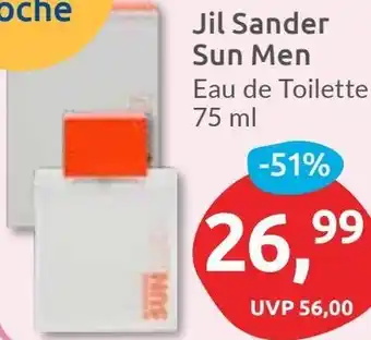 Budni Jil Sander Sun Men Eau de Toilette Angebot