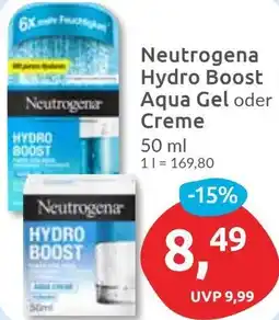 Budni Neutrogena Hydro Boost Aqua Gel oder Creme Angebot