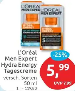 Budni L'Oréal Men Expert Hydra Energy Tagescreme Angebot