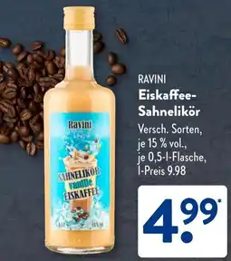 Aldi Süd RAVINI Eiskaffee Sahnelikör Angebot