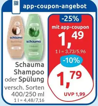Budni Schauma Shampoo oder Spülung Angebot
