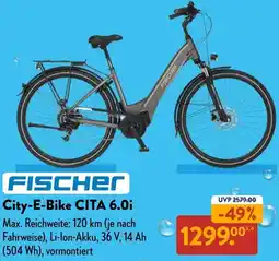 Aldi Süd FISCHER City-E-Bike CITA 6.0i Angebot
