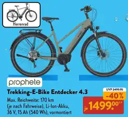 Aldi Süd prophete Trekking-E-Bike Entdecker 4.3 Angebot