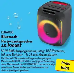Aldi Süd KENWOOD Bluetooth Party-Lautsprecher AS-P200BT Angebot