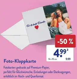 Aldi Süd Foto-Klappkarte Angebot