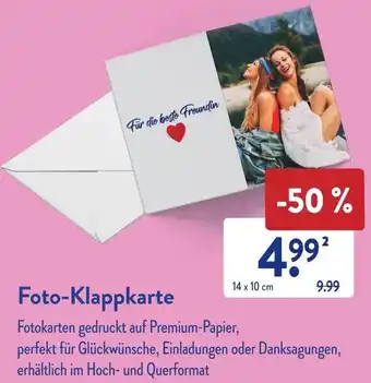 Aldi Süd Foto-Klappkarte Angebot