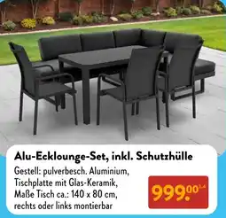 Aldi Süd Alu-Ecklounge-Set, inkl. Schutzhülle Angebot
