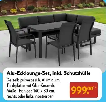 Aldi Süd Alu-Ecklounge-Set, inkl. Schutzhülle Angebot
