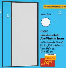 Aldi Süd KENSHO Insektenschutz Alu-Türrollo Smart Angebot