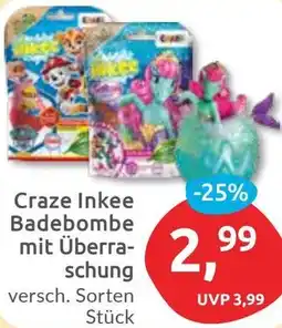 Budni Craze Inkee Badebombe mit Überraschung Angebot