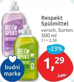 Budni Respekt Spülmittel Angebot