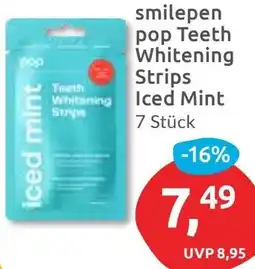 Budni smilepen pop Teeth Whitening Strips Iced Mint Angebot