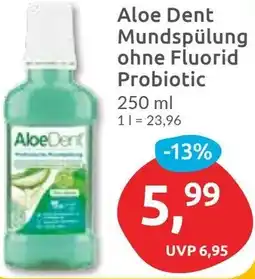 Budni Aloe Dent Mundspülung ohne Fluorid Probiotic Angebot
