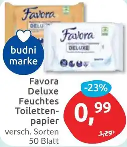 Budni Favora Deluxe Feuchtes Toilettenpapier Angebot