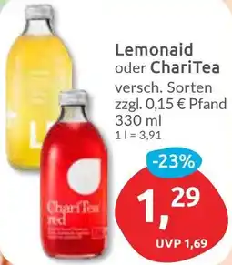 Budni Lemonaid oder ChariTea Angebot