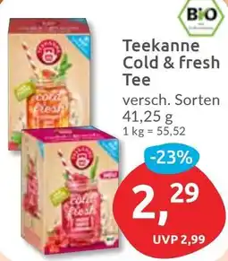 Budni Teekanne Cold & Fresh Tee Angebot