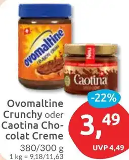Budni Ovomaltine Crunchy oder Caotina Chocolat Creme Angebot