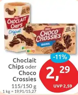 Budni Choclait Chips oder Choco Crossies Angebot