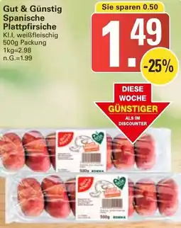 WEZ Gut & Günstig Spanische Plattpfirsiche Angebot