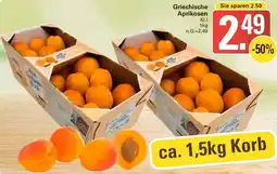 WEZ Griechische Aprikosen Angebot