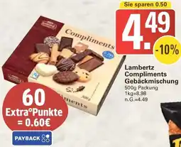 WEZ Lambertz Compliments Gebäckmischung Angebot
