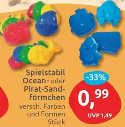 Budni Spielstabil Ocean oder Pirat-Sandförmchen Angebot