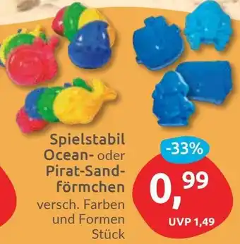 Budni Spielstabil Ocean oder Pirat-Sandförmchen Angebot