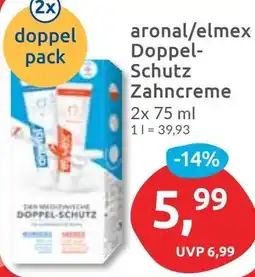Budni aronal/elmex Doppel Schutz Zahncreme Angebot