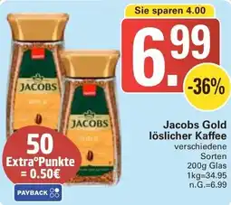 WEZ Jacobs Gold löslicher Kaffee Angebot