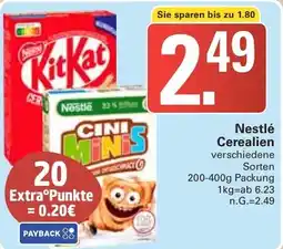 WEZ Nestlé Cerealien Angebot