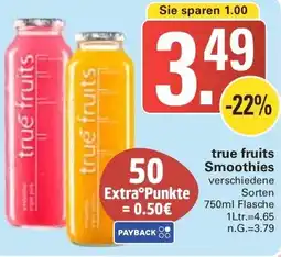 WEZ true fruits Smoothies Angebot