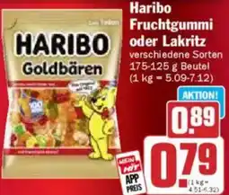 Hit Haribo Fruchtgummi oder Lakritz Angebot