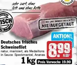 Hit Deutsches frisches Schweinefilet Angebot
