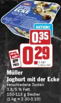 Hit Müller Joghurt mit der Ecke Angebot