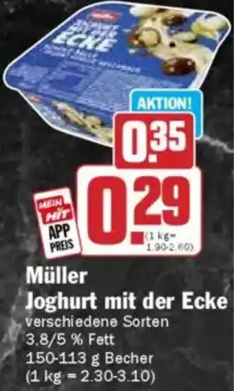 Hit Müller Joghurt mit der Ecke Angebot