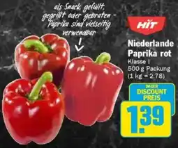 Hit Niederlande Paprika rot Angebot