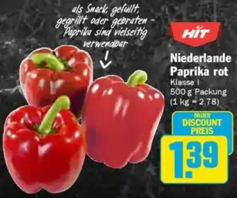 Hit Niederlande Paprika rot Angebot