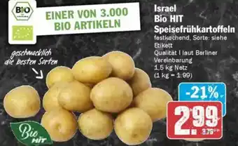 Hit Israel Bio HIT Speisefrühkartoffeln Angebot