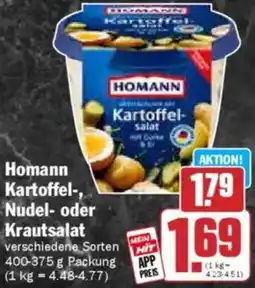 Hit Homann Kartoffel-, Nudel- oder Krautsalat Angebot