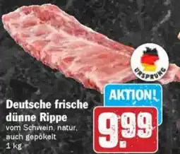 Hit Deutsche frische dünne Rippe Angebot