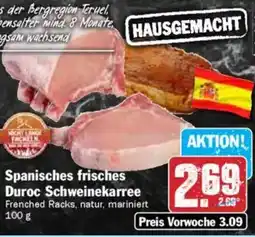 Hit Spanisches frisches Duroc Schweinekarree Angebot